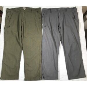 Weatherproof Vintage Cargo Pants Men 42x30 Canvas Utility Relaxed Work Lot Of 2